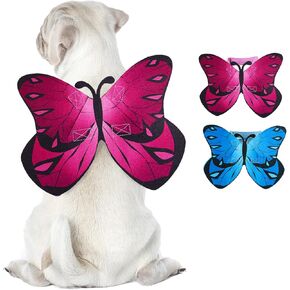 Butterfly Wings for Dogs Halloween Costumes for Dogs, Dog Cat Butterfly Wings Butterfly Dog Costume for Halloween Christmas, Butterfly Wings for Cat Dog Wings for Small Medium Large Dogs