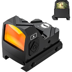 Tactical RMR Red Dot Sight Pistol, 2MOA Red Dot Scope with Shake Awake and 12 Brightness Adjustment, Mini Red Dot Reflex Sight for Handgun Rifles for 20mm Picatinny Weaver Rails