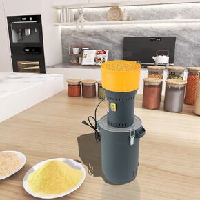 Grain Mill Corn Grinder, 1000w Electric Feed Grinder Mill Dust-Free Dry Cereals Grinder with Detachable Hopper & 5 Sieves for for Wheat Corn Grain Spice Coffee Beans 6.6 Gallons (25L) in Kuwait