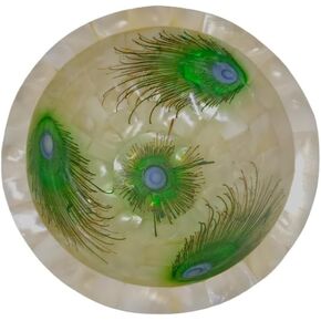 Wonderlist Handicrafts Mother of Pearl إكسسوارات الحمام مجموعة الحمام المصممة 100% حامل معجون الأسنان مصنوع يدويًا / موزع الصابون / طبق الصابون (طبق الصابون I) in Kuwait