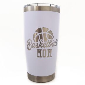 Basketball Mom Gifts for Women, 20 oz Thermal Coffee Mug, Sports Coffee Tumbler