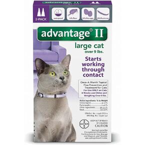 Advantage II Flea Control Large Cat (for Cats Over 9 lbs.) - 2 Month
