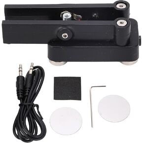 Magnetic Base Double Paddle Morse Code Telegraph Key, Portable CW Keyer Mini CW Key Automatic Morse