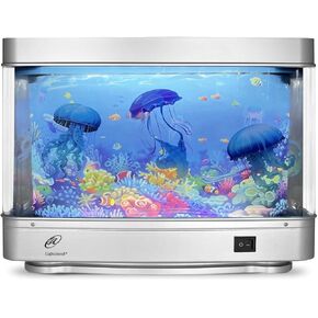 Lightahead Artificial Aquarium: Fascinating Moving Pictures of Fish in Tank Decorative Sensory Aquarium Lamp Virtual Ocean in Motion (Marine Life A) in Kuwait