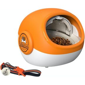 Sphere Automatic Cat Feeder - Smart RFID Cat Food Dispenser with Collar Sensor - Suitable for Both Wet and Dry Food - LCD Menu - Enclosed & Locking Doors - Multi-Pet