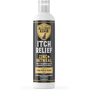 Doc Itchy: Allergy Armor Itch Relief Conditioner & Leave-on-Lotion | Clinical-Strength Zinc & Oatmeal | Banish Rashes, Calm Itch, Rebalance Skin Microbiome | Nurture Skin Health | Made in USA | 12 oz