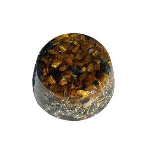 Shungite Single Crystal Small Tower Buster Orgone Generator Energy Accumulator PERFECT GIFTING TOOL!!!! Orgonite Many Beautiful Ingredients!(Shungite)