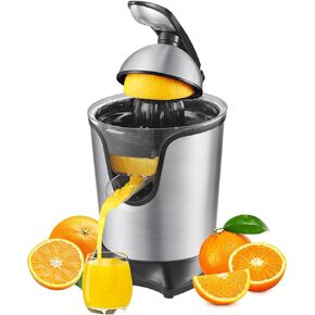 Citrus Juicer, Orange Juicer Machine, Stainless Steel Hands Free Lime Grapefruit Squeezer, Electric Citrus Juicer for Juice, Fruits, Lemons