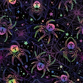 60"X60" Halloween Backdrop for Blacklight Photography Blacklignt Spider Horror Spider Web for Kids Family Photography Background Decorations Photo Booth Studio Prop