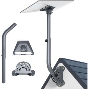 Starlink Gen 3 Mount, 180° Adjustable Starlink Mounting Kit, Heavy Duty Pivot Starlink Wall Mount, Starlink Pole Mount for Gen 3, Starlink Mount with Starlink Gen 3 Pipe Adapter