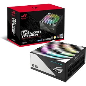 ASUS ROG Loki SFX-L 1200W Titanium PSU (Fully Modular Power Supply, 80+ Titanium, 120mm PWM ARGB Fan, Aura Sync, ATX 3.0 Compatible, PCIe 5.0 Ready, 10 Year Warranty)