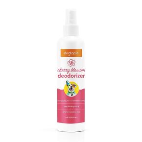 Deodorizer Spray for Pets | 8oz Long-Lasting Cherry Blossom Odor Eliminator for Dogs | Gentle Water - Based Pet Deodorizing Spray