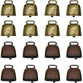24 قطعة جرس نحاسي للرعي، جرس حيوانات المزرعة البرونزي، أجراس معدنية للبقرة والأغنام والحصان للحيوانات الأليفة للماشية والماعز والقطط والكلاب، ملحقات مضادة للسرقة، مقبض الباب، زينة عيد الميلاد in Kuwait