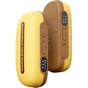 SWEETFULL Rechargeable Hand Warmers 2 Pack, Electric Handwarmer Reusable, 16H Long-Wear, 130°F Max 4-Level Heat, USB-C Charger 10,000mAh, Ideal Gift for Women & Moms hot Hands in Cold Days