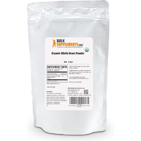 BULKSUPPLEMENTS.COM Organic Alfalfa Powder - Alfalfa Grass Powder - Alfalfa Organic Powder - Alfalfa Sprouts Supplement - Alfalfa Supplement - Green Superfood Powder (100 Grams - 3.5 oz)