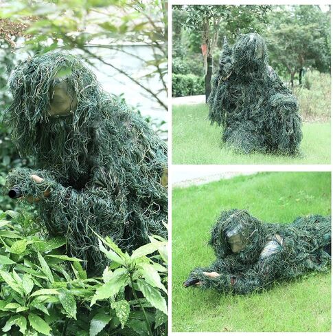 FUNPENY Ghillie Suits for Men, Outdoor Camo Hunting Ghillie Suit Costume Clothings in Saudi Arabia