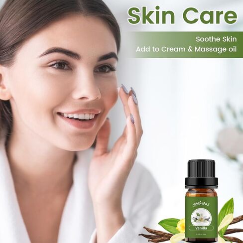 زيت الورد العطري العضوي من زهرة الفاوانيا الطبيعية للناشر والعناية بالبشرة وصناعة الصابون/الشموع - مجموعة الزيوت العطرية 2 × 10 مل هدية in Kuwait