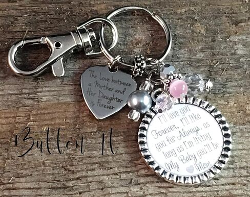 bridal bouquet charm, bride wedding gift, I'll love you forever like you for always, mother daughter jewelry, bride gift, daughter gift, bride, bridal shower in Saudi Arabia