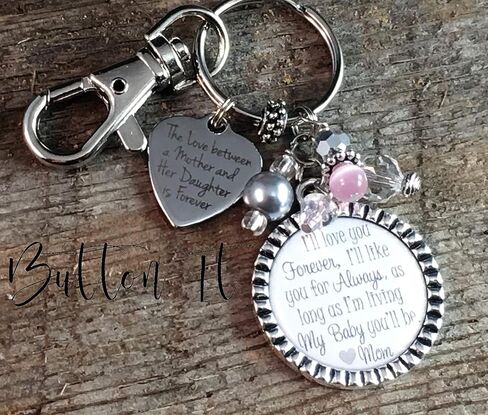 bridal bouquet charm, bride wedding gift, I'll love you forever like you for always, mother daughter jewelry, bride gift, daughter gift, bride, bridal shower in Saudi Arabia