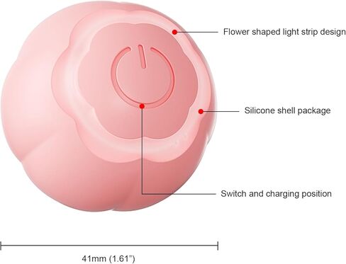 Wloom Power Ball 2.0 Cat Toy - Smart Ball Cat Toy, Indoor Automatic Rolling Ball for Cats, Perfect Automatic Cat Toy and Cat Balls for Indoor Cats，includes Pet Nail Clippers in Saudi Arabia