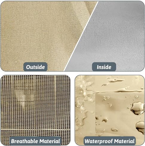 PINVNBY Dog Crate Cover,Crate Covers for Dog Cages, Indoor/Outdoor Breathable Polyester Pet Kennel Cover,Waterproof Durable Lightweight Kennel Cover (31"x20"x20", Golden) in Saudi Arabia