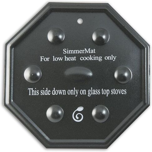 SimmerMat Heat Diffuser - Flame Diffuser Stove Cover Ring - Fire Diffuser for Any Type of Electric or Gas Stove - Dishwasher Safe Stove Top Cover - Steel Plates for Simmering and Slow Cooking - 2 Pack in Saudi Arabia
