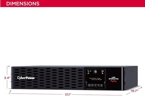 CyberPower PR3000RTXL2UN Smart App Sinewave UPS System, 3000VA/3000W, 9 Outlets, 2U Rack/Tower, RMCARD205 Pre-Installed, EBM Option in Saudi Arabia