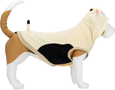Squishmallow Original Connor The Cow Pet Hoodie - ملابس Jazwares الرسمية للحيوانات الأليفة فائقة النعومة (صغير) متعدد الألوان in Saudi Arabia