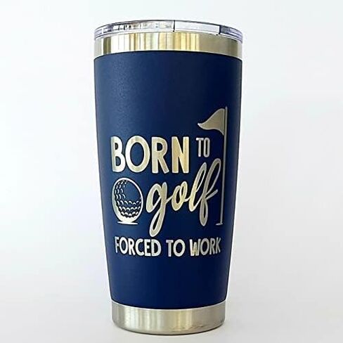 Born to Golf 20 oz Golf Coffee Mug, Golf Gift for Men, Stainless Steel Travel Mug with Lid, Golfing Accessories in Saudi Arabia