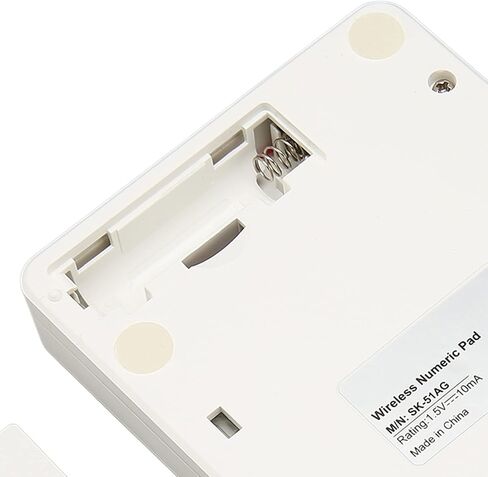لوحة مفاتيح رقمية USB مكونة من 18 مفتاح لوحة مفاتيح لأجهزة الكمبيوتر المحمول وأجهزة الكمبيوتر المحمولة مع التوصيل والتشغيل، تصميم صغير ومدمج (أبيض من 1000 إلى 1800 واط) in Kuwait