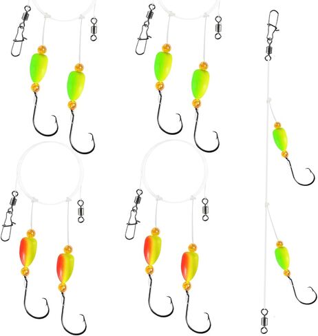 Pompano Rigs for Surf Fishing,4 Packs Pompano Rig with Circle Hooks Surf Fishing Pompano Floats Saltwater Fishing Rigs in Saudi Arabia
