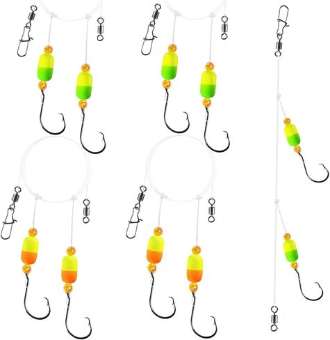 Pompano Rigs for Surf Fishing,4 Packs Pompano Rig with Circle Hooks Surf Fishing Pompano Floats Saltwater Fishing Rigs in Saudi Arabia