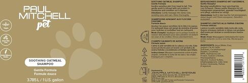 Paul Mitchell Pet Soothing Oatmeal Shampoo, Gentle Formula, Gallon in Saudi Arabia