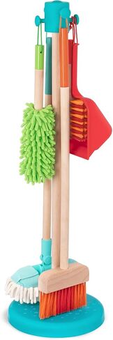 Battat – Kids Cleaning Set – Cleaning Toys for Toddlers, Children – Pretend Play Kit – Broom, Mop, Brush, Dustpan, Duster – Sweep n' Clean – 2 Years + in Saudi Arabia