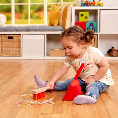Battat – Kids Cleaning Set – Cleaning Toys for Toddlers, Children – Pretend Play Kit – Broom, Mop, Brush, Dustpan, Duster – Sweep n' Clean – 2 Years + in Saudi Arabia