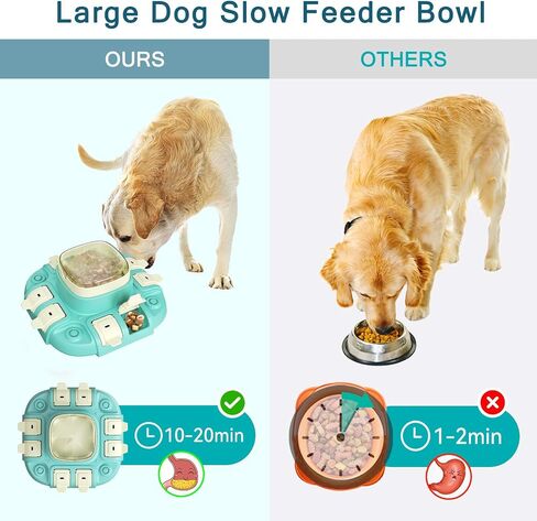2024 Level 2 Interactive Dog Puzzle Toys for Smart Dogs to Keep Them Busy,8.8oz Large Capacity Treat Dispensing Dog Toys,Dog Self Playing Toys with Thick Material and Non-Slip Design in Saudi Arabia