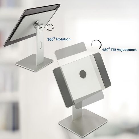 حامل الكمبيوتر اللوحي المغناطيسي Gabor - حامل iPad للمكتب، حامل حامل سطح المكتب متوافق مع جهاز لوحي مقاس 4-11 بوصة - دوران 360 درجة، حامل لجهاز iPad Air الجيل الرابع و11 iPad Pro الجيل الأول والثاني والثالث in Kuwait