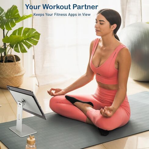 حامل الكمبيوتر اللوحي المغناطيسي Gabor - حامل iPad للمكتب، حامل حامل سطح المكتب متوافق مع جهاز لوحي مقاس 4-11 بوصة - دوران 360 درجة، حامل لجهاز iPad Air الجيل الرابع و11 iPad Pro الجيل الأول والثاني والثالث in Kuwait