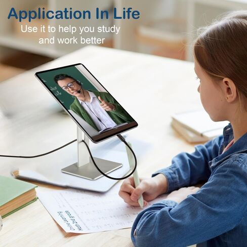 حامل الكمبيوتر اللوحي المغناطيسي Gabor - حامل iPad للمكتب، حامل حامل سطح المكتب متوافق مع جهاز لوحي مقاس 4-11 بوصة - دوران 360 درجة، حامل لجهاز iPad Air الجيل الرابع و11 iPad Pro الجيل الأول والثاني والثالث in Kuwait