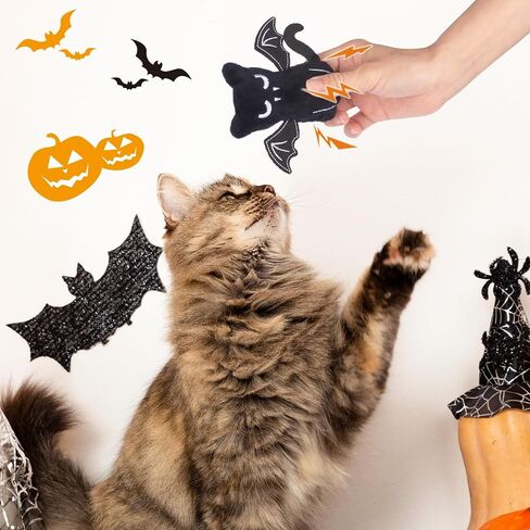 Retro Shaw Halloween Catnip Toys 4 Pack with Crinkle Sound, Cat Toys with Catnip for Halloween, Bite Resistant Cat Nip Cat Chew Toy for Indoor Cats Kittens Kitty in Saudi Arabia
