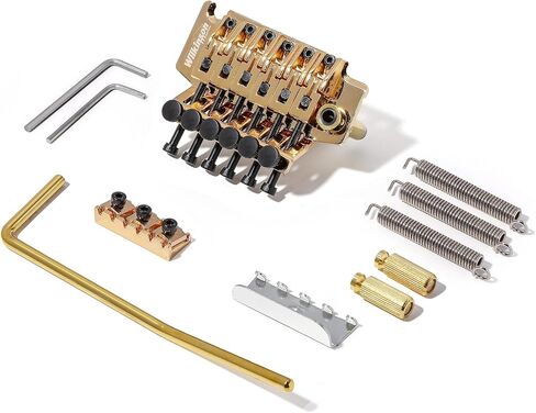 Wilkinson WODL1 2-1/8 inch(54mm) Double Locking Tremolo System Guitar Bridge for 6 String FR Style Electric Guitar Parts (WODL1 （CR）) in Saudi Arabia
