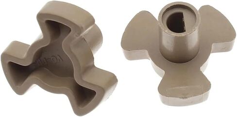 Microwave Turntable Coupler,Microwave Oven Turntable Roller Guide Support,Glass Tray Drive Coupling Replacement, for Kitchen Microwave,High Temperature Resistance,Shaft Length - 0.59",(2pcs) (pink) in Saudi Arabia