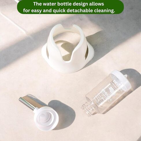 Hamster Water and Food Dispenser Set, Stand Water Bottle Holder Food the Bowl for Dwarf Hamsters Small Guinea Pigs Gerbil Hedgehog Small Animals Hamster Cage Accessories, Mini Pets Stuff (Blue, 80 ml) in Saudi Arabia