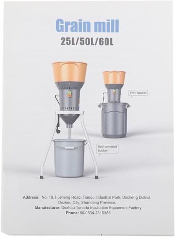 Grain Mill Corn Grinder, 1000w Electric Feed Grinder Mill Dust-Free Dry Cereals Grinder with Detachable Hopper & 5 Sieves for for Wheat Corn Grain Spice Coffee Beans 6.6 Gallons (25L) in Kuwait