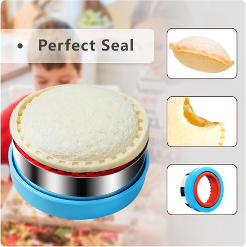 9 PCS Sandwich Cutter and Sealer for Lunch - Uncrustable Maker for Lunchbox and Bento Box - Cookie Cutters for Boys Girls in Saudi Arabia