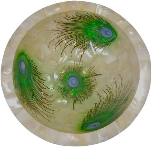 Wonderlist Handicrafts Mother of Pearl إكسسوارات الحمام مجموعة الحمام المصممة 100% حامل معجون الأسنان مصنوع يدويًا / موزع الصابون / طبق الصابون (طبق الصابون I) in Kuwait