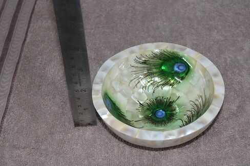 Wonderlist Handicrafts Mother of Pearl إكسسوارات الحمام مجموعة الحمام المصممة 100% حامل معجون الأسنان مصنوع يدويًا / موزع الصابون / طبق الصابون (طبق الصابون I) in Kuwait