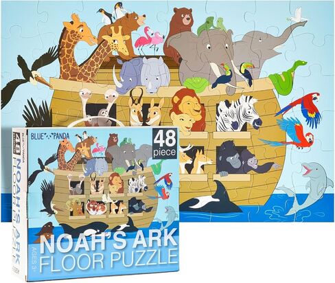 48-Piece Giant Floor Puzzle for Kids Ages 4+, Bugs and Insects Design for Classroom, Preschool, Family Time, Socializing, Learning Activity (2 x 3 Feet) in Saudi Arabia