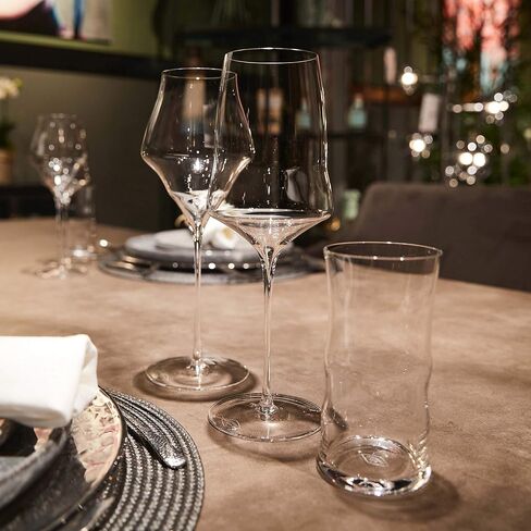 Josephinenhütte - JOSEPHINE No 1 - White - White wine glasses - purely handmade - Set of 6 in Saudi Arabia