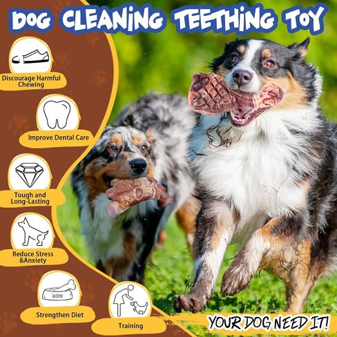 Dog Chew Toys for Aggressive Chewers：2 Pack Indestructible Dog Toy for Large Breed- Tough Nylon Teething Bone Toy to Keep Them Busy in Saudi Arabia